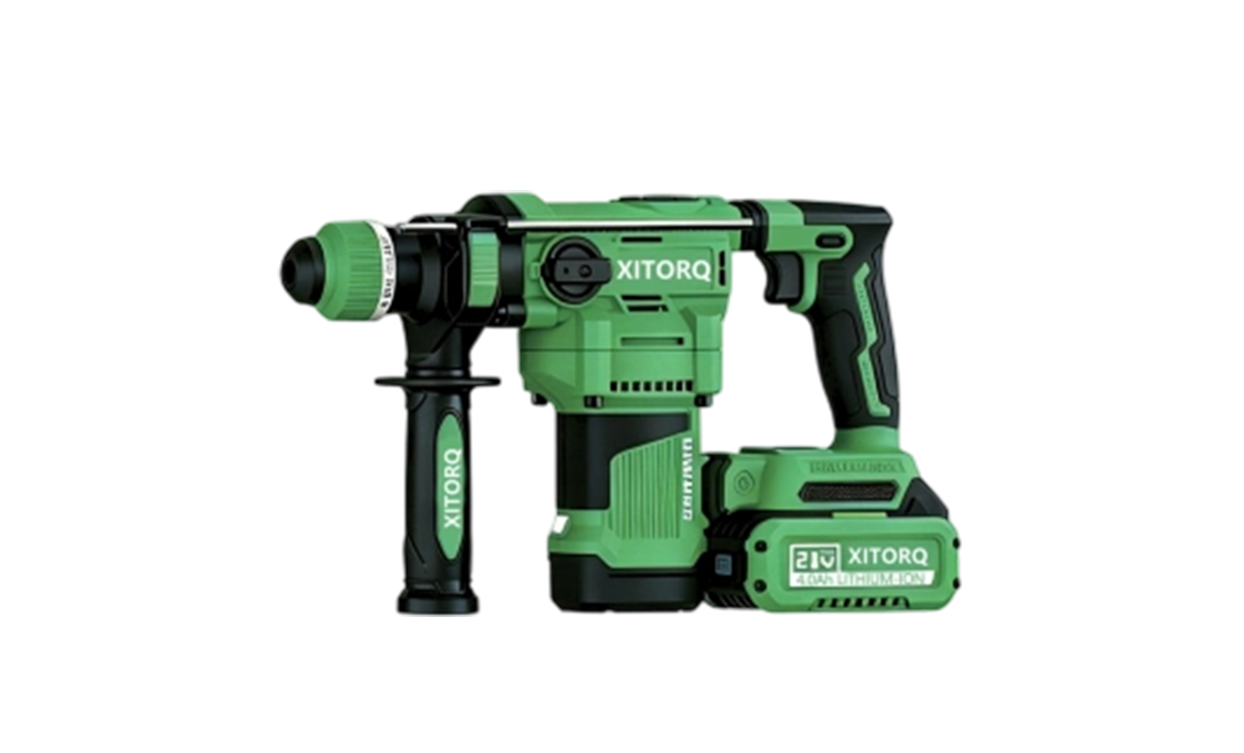 XJ.728 Ciocan rotativ fără perii cu magnetice înaltă, litiu-ion, 21 V (rezistent) — energie de impact de 2,8 J pentru materiale dure